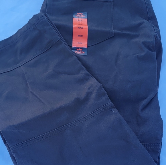 Walls Ditchdigger Work Pants. Brown. Double knee with cell pocket. Relaxed fit - Picture 7 of 8